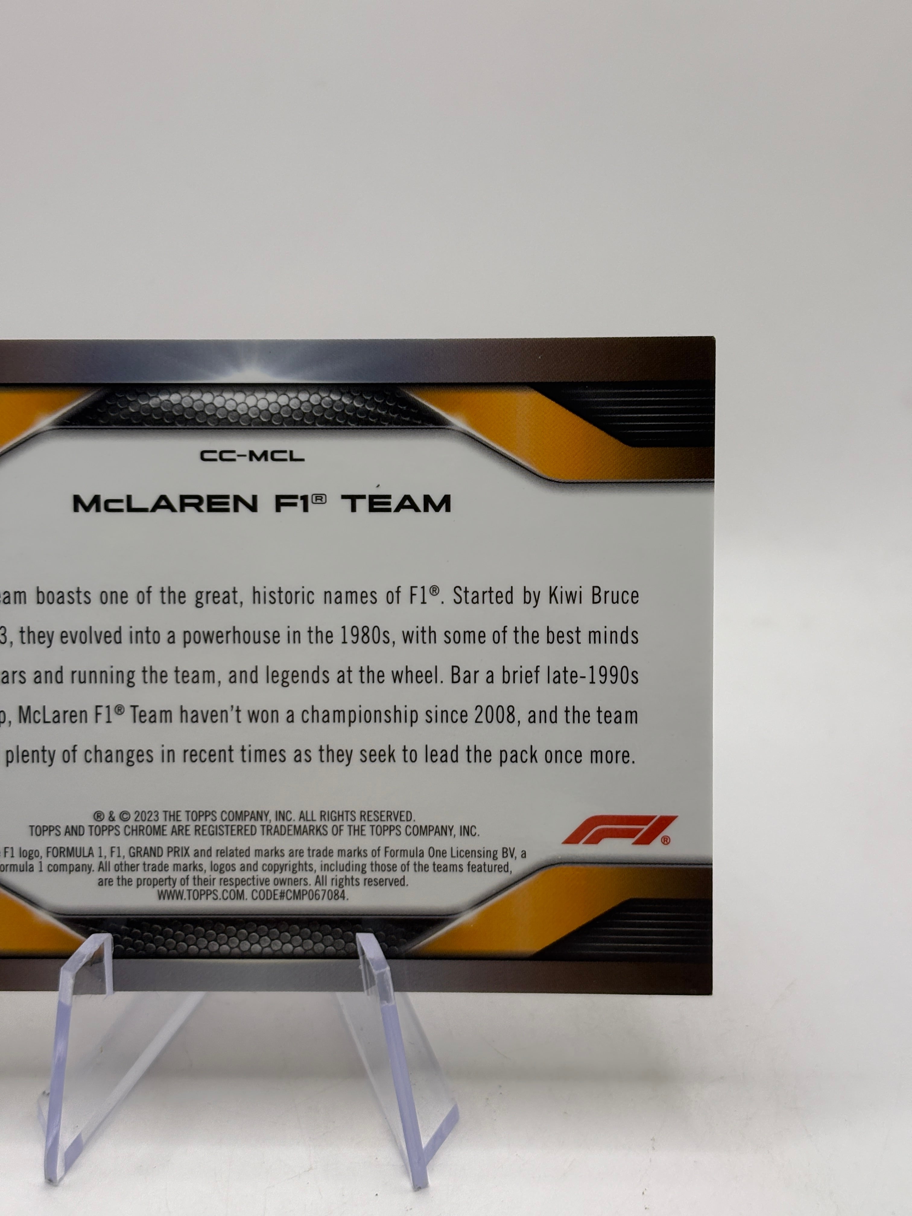 Topps Chrome F1 Formula 1 Team #CC-MCL Silver Refractor /199